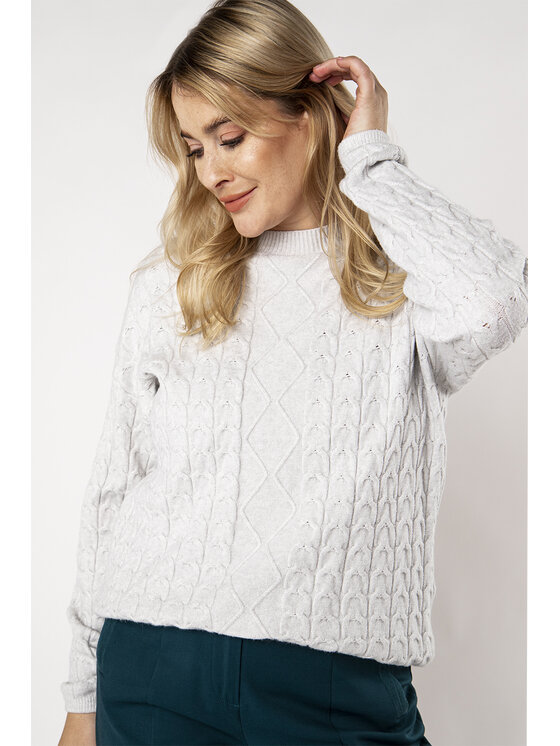 Sweter, rozmiar 42, Szary, Quiosque 6RS009230
