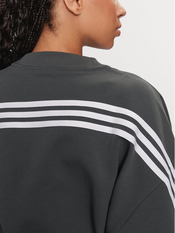 adidas adidas Majica dugih rukava Future Icons 3-Stripes IS3879 Zelena Loose Fit