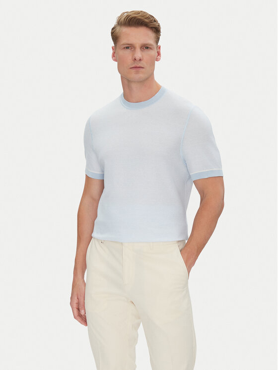 BOSS BOSS T-shirt Jianfranco 50537642 Celeste Regular Fit