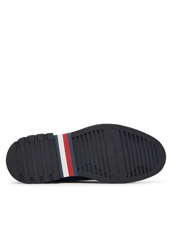 Tommy Hilfiger Tommy Hilfiger Kotníková obuv Corporate Casual Lth Moc Chukka FM0FM05987 Černá