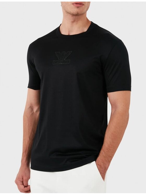 Emporio Armani Emporio Armani T-Shirt 3D1TP3 1JUVZ 0999 Černá Regular Fit