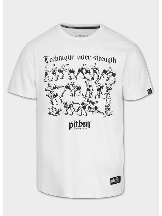 PITBULL PITBULL T-Shirt MULTISPORT Biały Regular Fit