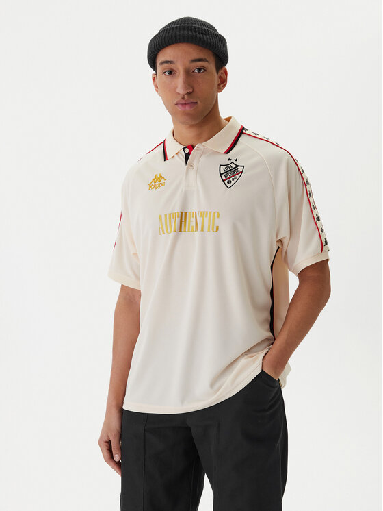 Kappa Kappa Technisches T-Shirt Banda Stafen 222 38254UW Écru Comfort Fit