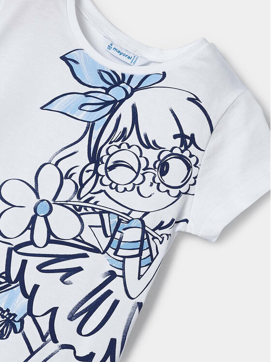 Mayoral Mayoral Футболка 3090 Білий Regular Fit