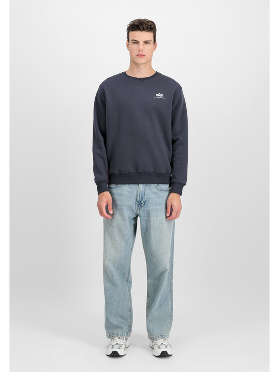 Alpha Industries Alpha Industries Bluza Basic Small Logo Sweatshirt Fioletowy Regular Fit