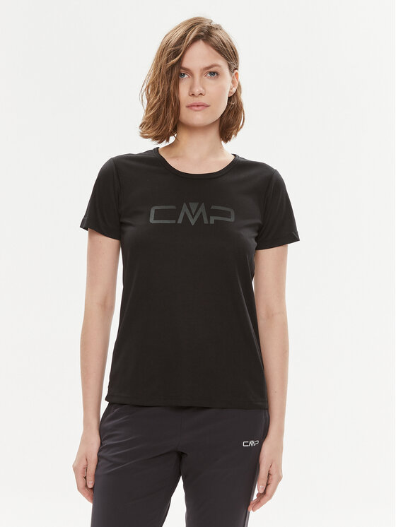 CMP CMP Funkční tričko 39T5676P Černá Regular Fit