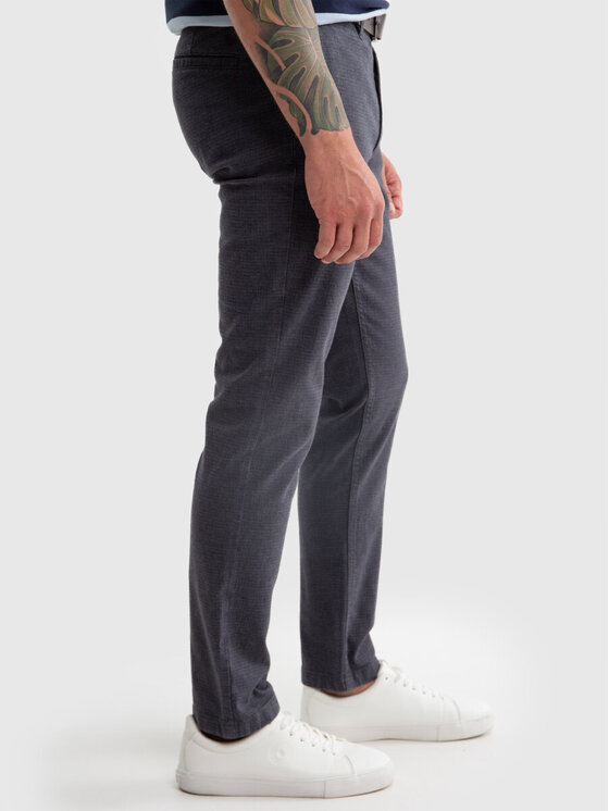 BIG STAR BIG STAR Chinosy MARCOS_402_350 Niebieski Chino Fit