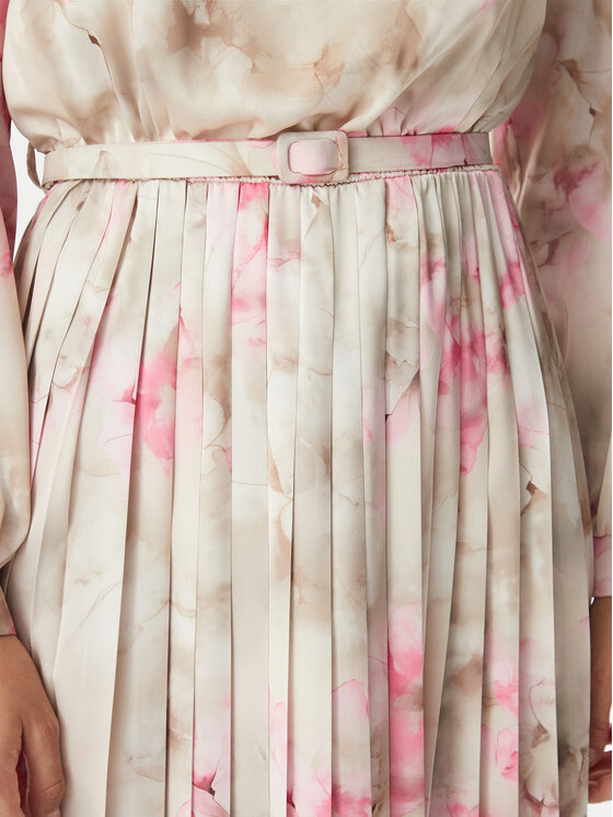 Rinascimento Rinascimento Abito da cocktail CFC0127960003 Beige chiaro Regular Fit