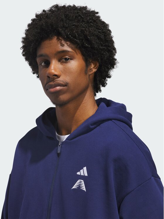 adidas adidas Bluza techniczna 159371 Niebieski jasny Loose Fit