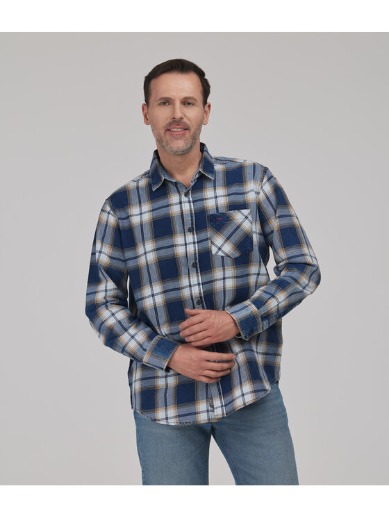 Lee Cooper Lee Cooper Koszula jeansowa SOREN Granatowy Comfort Fit