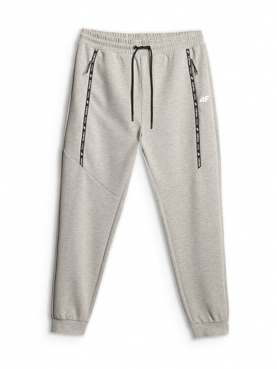4F 4F Joggery STREFA KIBICA Szary jasny Regular Fit