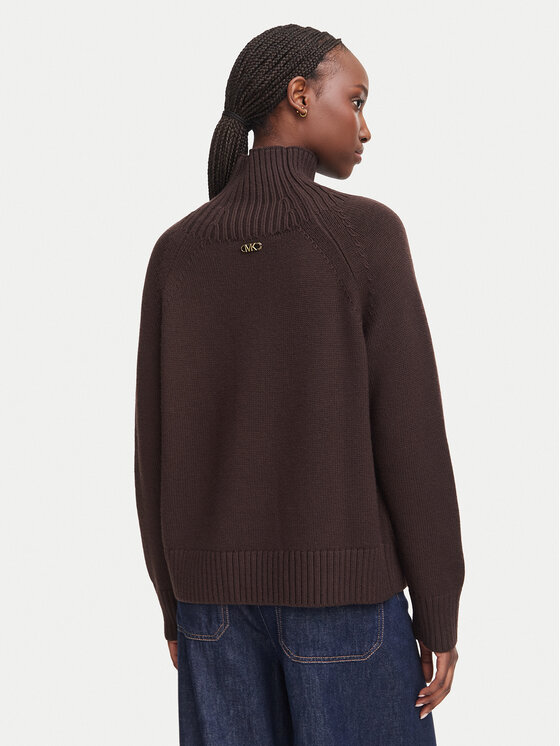 MICHAEL Michael Kors MICHAEL Michael Kors Поло MF661CGF2G Тъмнокафяв Regular Fit