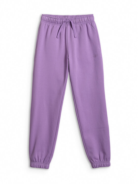 4F 4F Spodnie dresowe BASIC+ Fioletowy Regular Fit