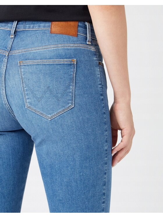 Wrangler Wrangler Jeansy SLIM Niebieski Slim Fit
