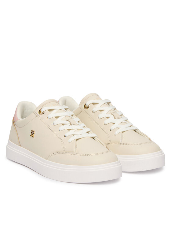 Tommy Hilfiger Tommy Hilfiger Sneakersy Th Chic Cupsole FW0FW09106 Écru