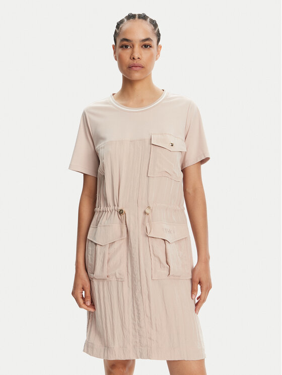 Liu Jo Sport Liu Jo Sport Kleid für den Alltag TA5128 T2921 Beige Regular Fit