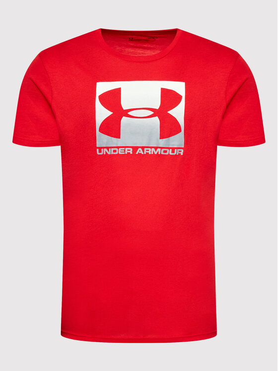 Under Armour Under Armour T-shirt Ua Boxed Sportstyle 1329581 Crvena Loose Fit