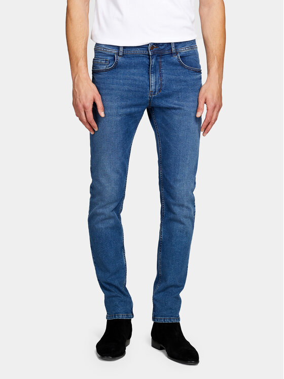 Sisley Sisley Jeans hlače 4MQBSE00O Modra Slim Fit