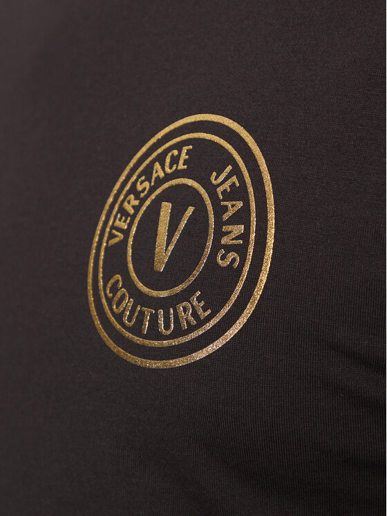 Versace Jeans Couture Versace Jeans Couture T-shirt 78GAHT00 Crna Regular Fit