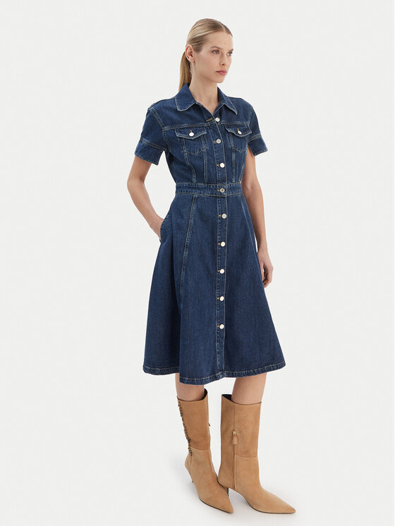 KARL LAGERFELD KARL LAGERFELD Džinsinė suknelė B1W13037 Mėlyna Regular Fit