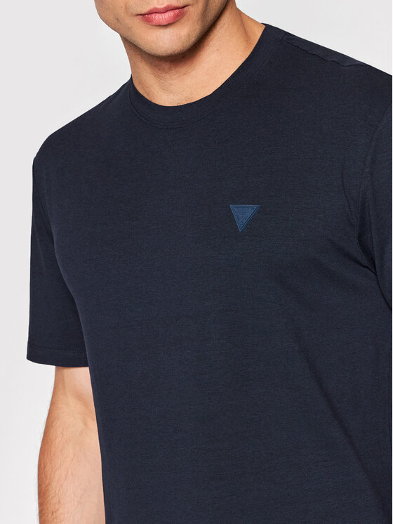 Guess Guess T-krekls Z2YI12 JR06K Tumši zils Regular Fit
