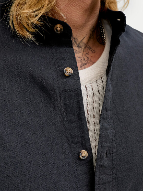 Jack & Jones Jack & Jones Риза Summer 12289184 Черен Regular Fit