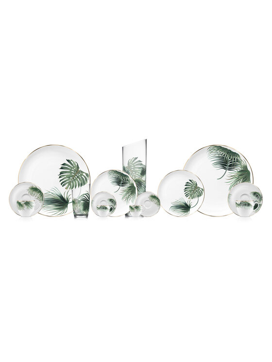 VOLA VOLA Talerz Talerz Livia 32cm wzór 001 Zielony