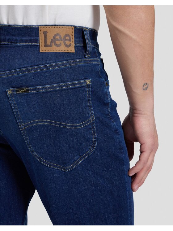 Lee Lee Jeansy WEST Niebieski Straight Leg