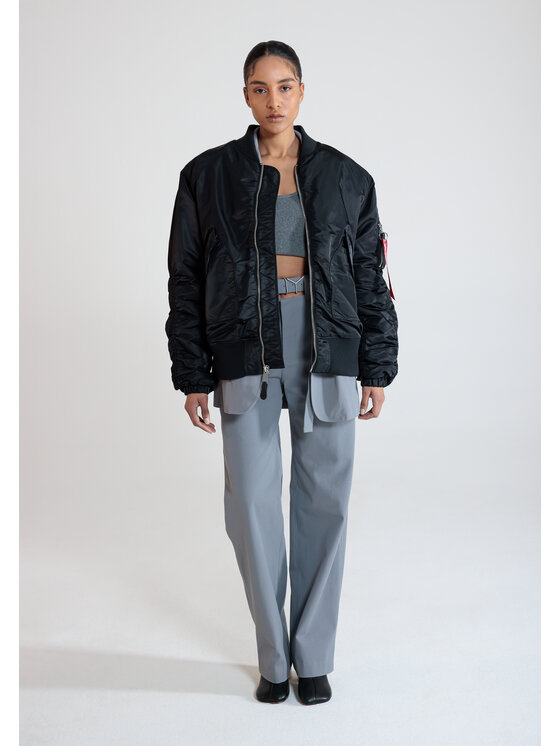 Alpha Industries Alpha Industries Kurtka bomber CWU MA-1 No Cords Bomber Jacket Women Czarny Oversize