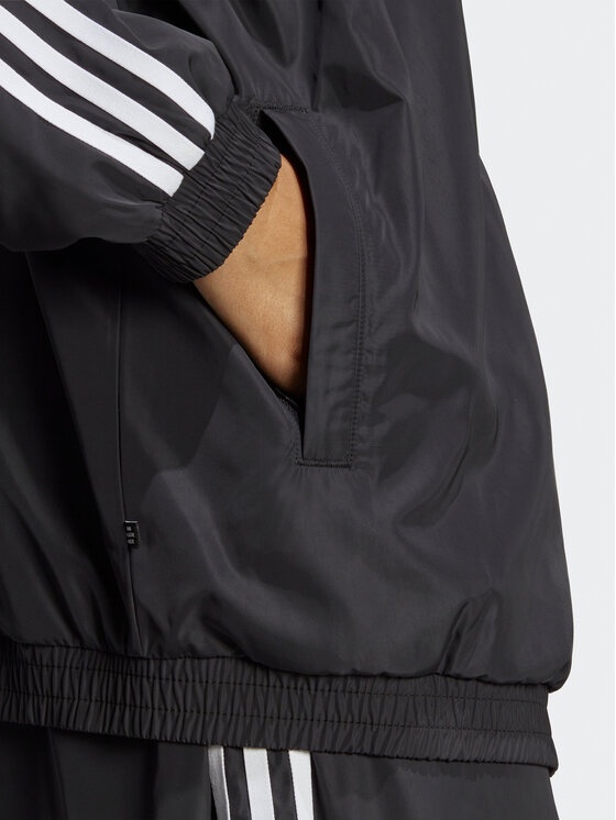 adidas adidas Суитшърт Oversized Track Top IP7142 Черен Loose Fit