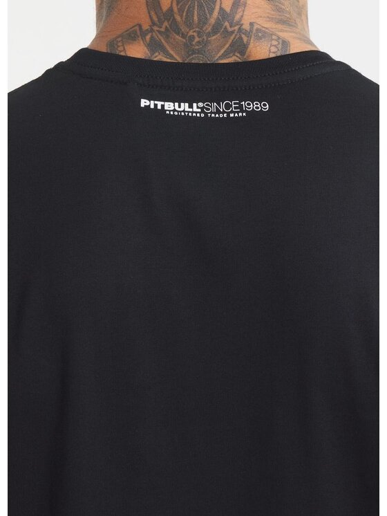 PITBULL PITBULL T-Shirt Koszulka Casino S Czarny Regular Fit