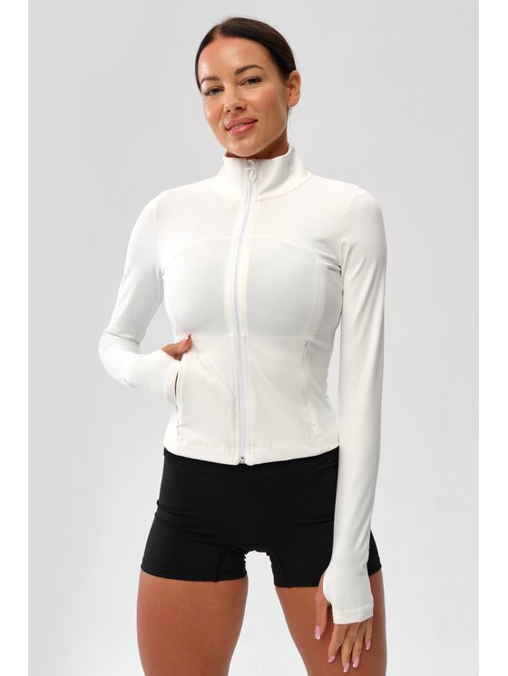 ROUGH RADICAL ROUGH RADICAL Felpa ZOYA ZIP Bianco Slim Fit