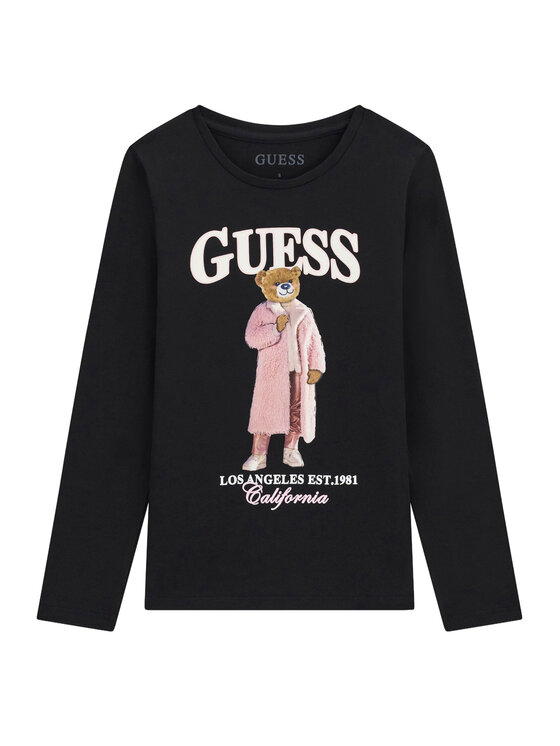 Guess Guess Блузка J6BI12 K5793 Чорний Regular Fit