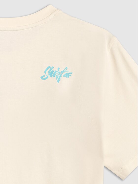 4F 4F T-Shirt 4FRSS26TTSHM4295-11S Biały Regular Fit