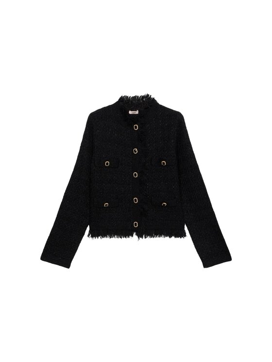 Oltre Oltre Cardigan M453J005200N033 Nero Baggy Fit