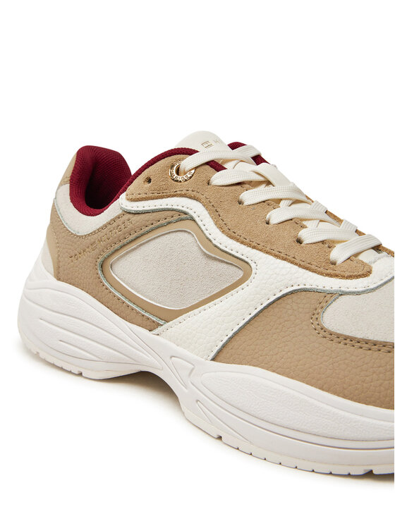 Tommy Hilfiger Tommy Hilfiger Laisvalaikio batai Chunky Runner FW0FW08130 Smėlio