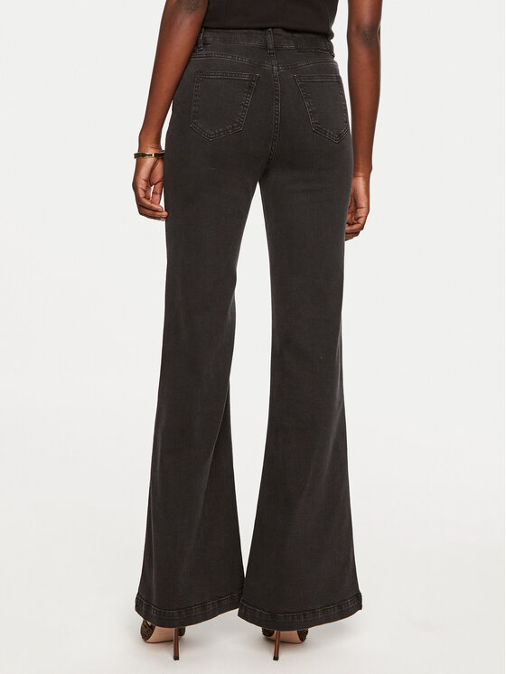 TWINSET TWINSET Jeansy 242TP2590 Černá Flare Fit