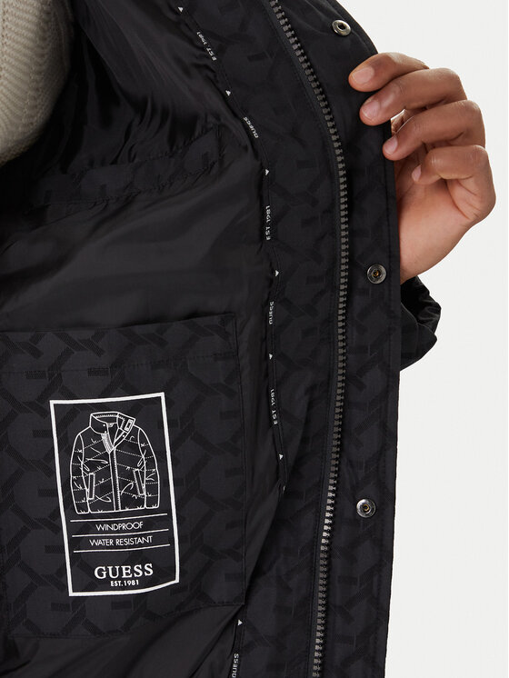 Guess Guess Zimní bunda M5BL2M W2232 Černá Regular Fit