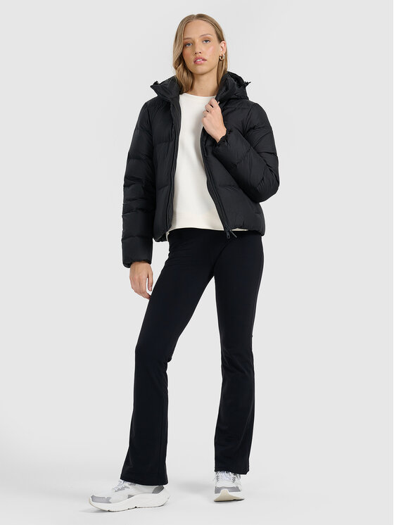 4F 4F Kurtka puchowa NATURAL (DOWN) WARMTH Czarny Regular Fit