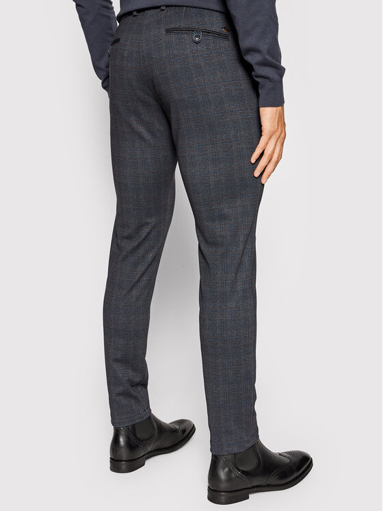 Pantaloni di tessuto 4096 86839 Blu scuro Regular