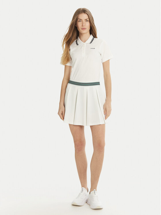 Guess Guess Tricou polo V5GP06 KCOK1 Alb Regular Fit