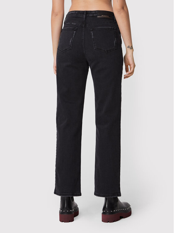 PINKO Pinko Blugi Sveva 1J1129 A09G Negru Straight Fit