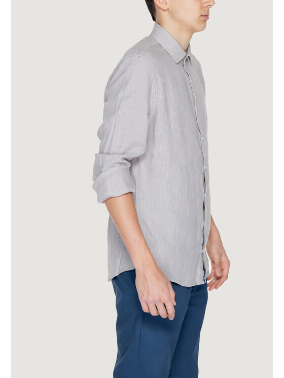 Calvin Klein Calvin Klein Πουκάμισο K10K112887 Μπεζ Long Fit