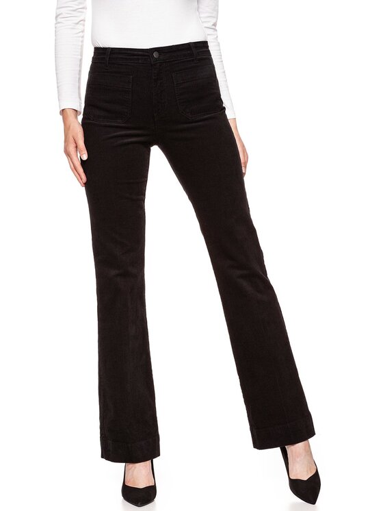 Wrangler Wrangler Pantaloni di tessuto FLARE Nero Slim Fit