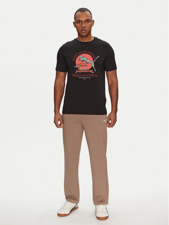 Puma Puma Teplákové kalhoty Ess 629651 Hnědá Relaxed Fit