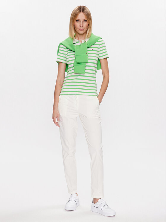 Tommy Hilfiger Tommy Hilfiger Polo 1985 WW0WW39530 Zaļš Slim Fit