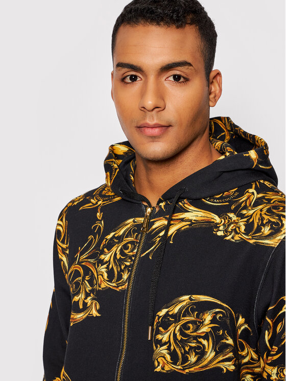 Versace Jeans Couture Sweatshirt Print Garland 72GAI3Z0 Schwarz