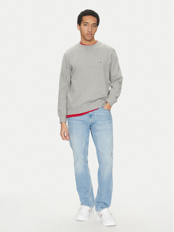 Tommy Hilfiger Tommy Hilfiger Bluza Essential MW0MW37232 Szary Regular Fit