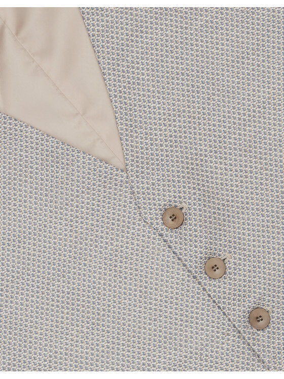 Borgio Borgio Kamizelka platania Niebieski Slim Fit