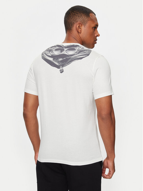 C.P. Company C.P. Company Тишърт 16CMTS044A005100W Бял Regular Fit